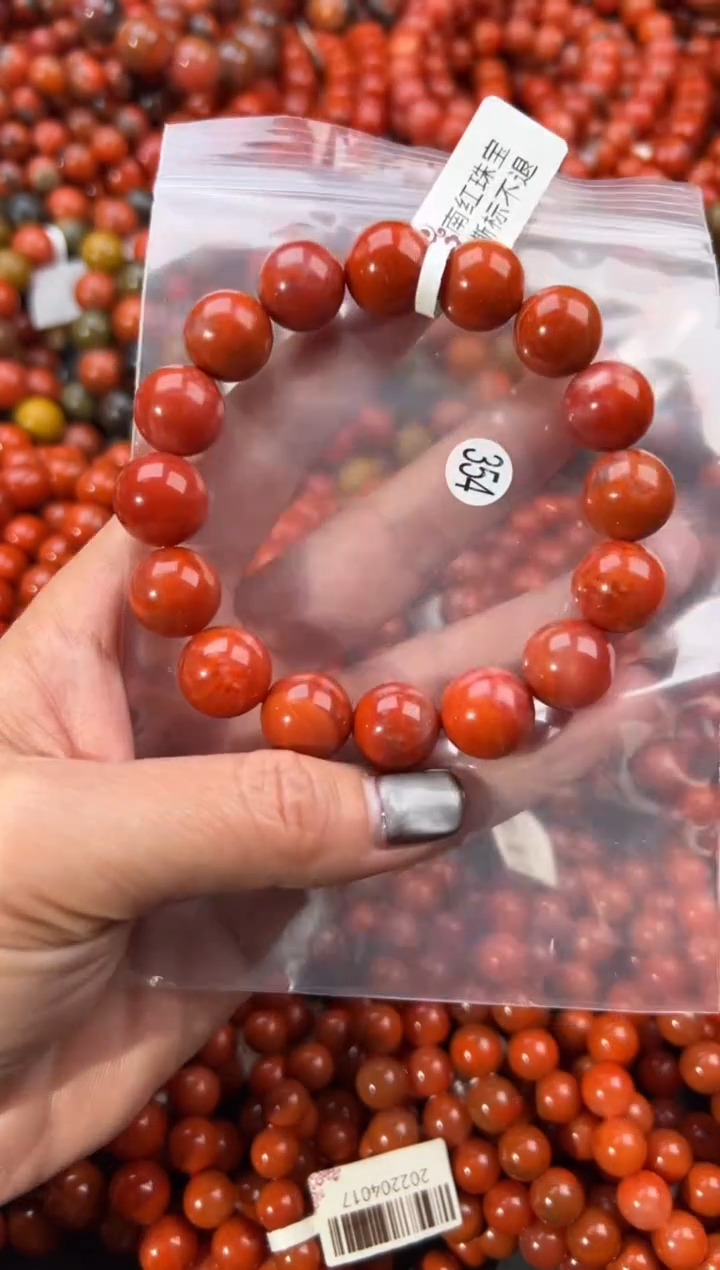 未镶嵌手串南红玛瑙13+