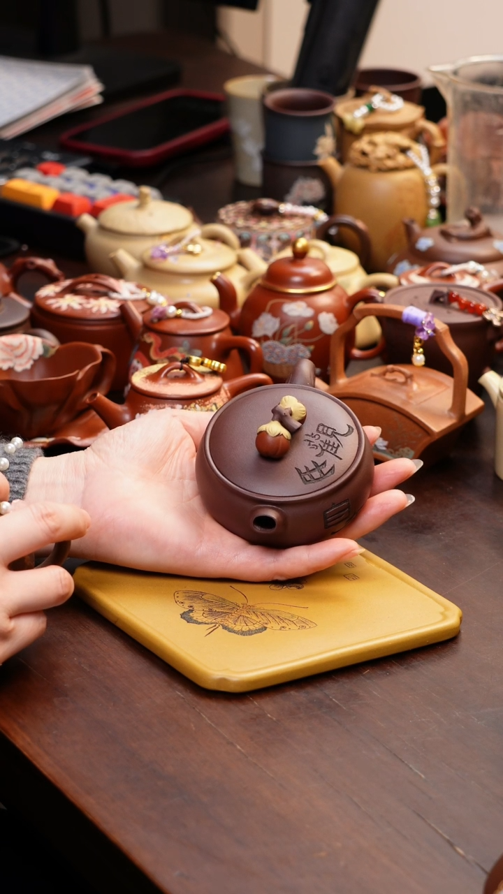 【闪购商品】原矿紫砂壶手工朱妮杯子