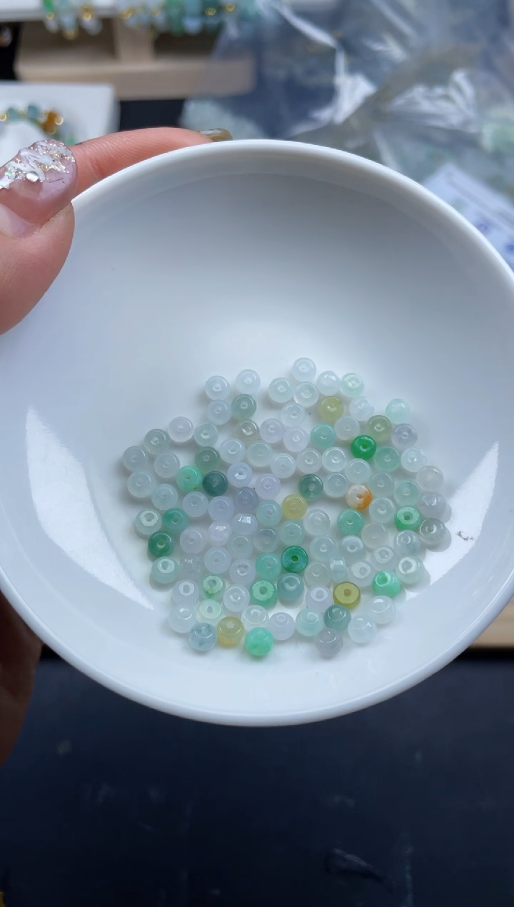 【闪购商品】翡翠颈饰未镶嵌缅甸天然翡翠（202颗）57