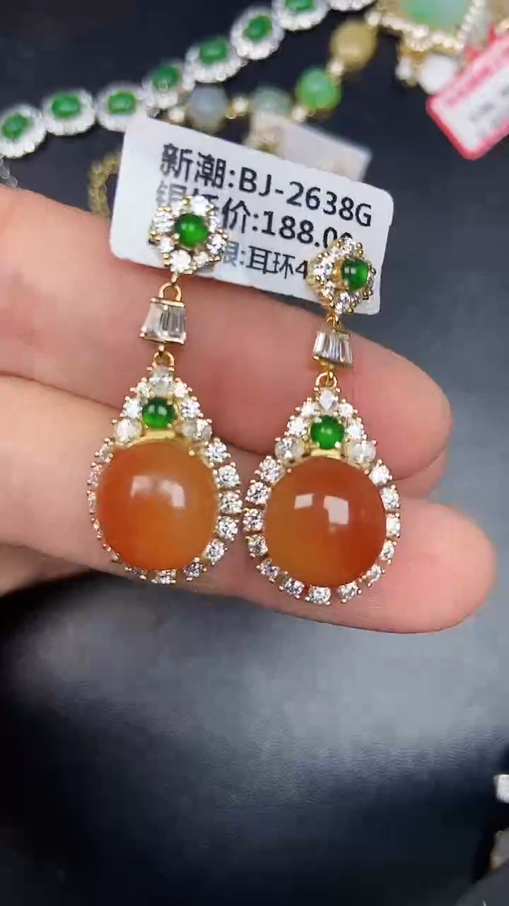 银S925镶嵌戒指翡翠1850