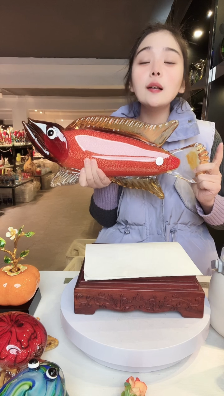 【闪购商品】茶盏琉璃摆件家居摆件