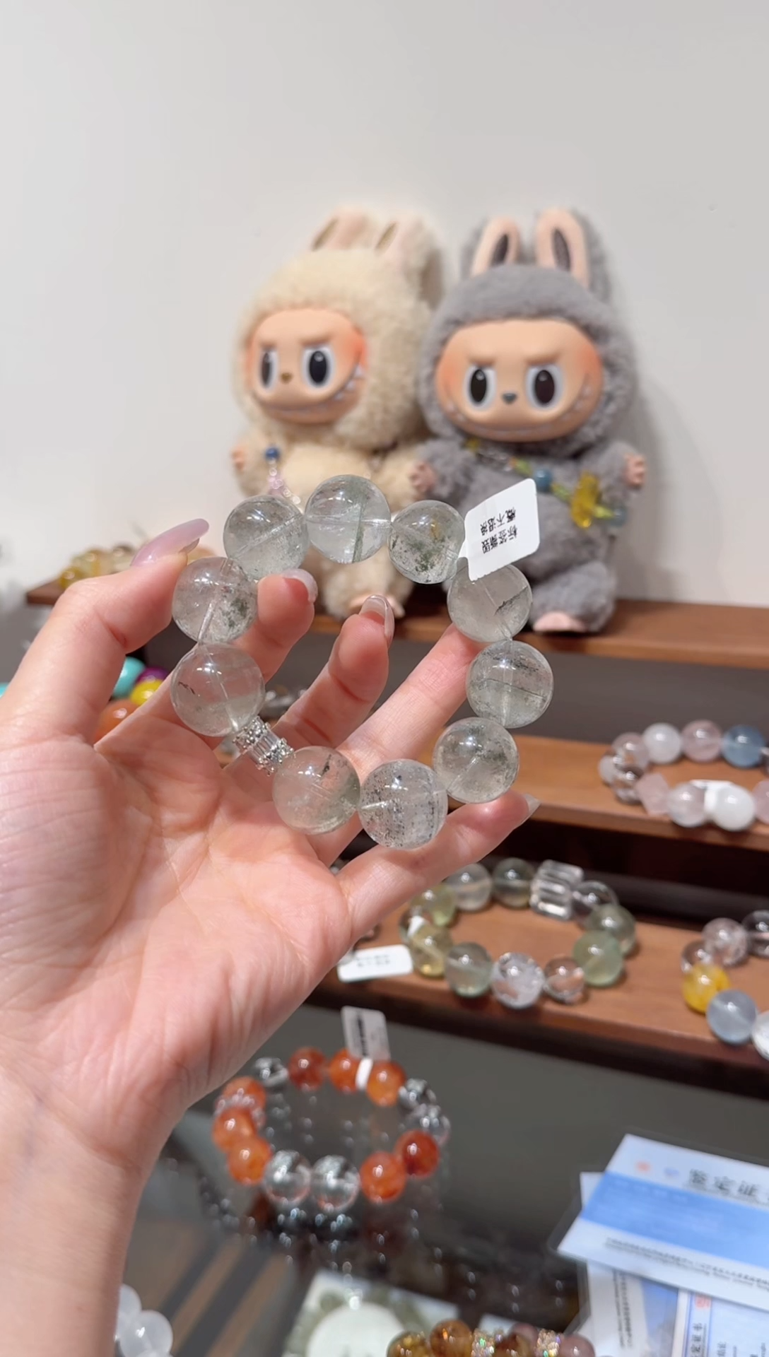 水晶手串未镶嵌拍4单发一串 多样性发货