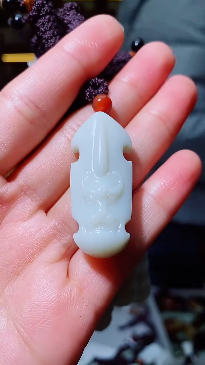 和田玉未镶嵌挂件1