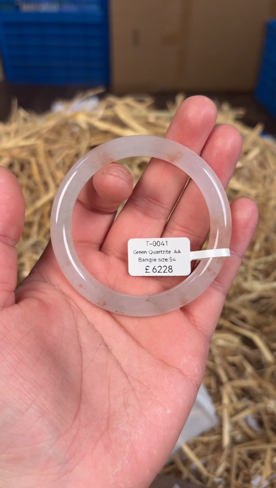 未镶嵌手镯石英质玉T0041