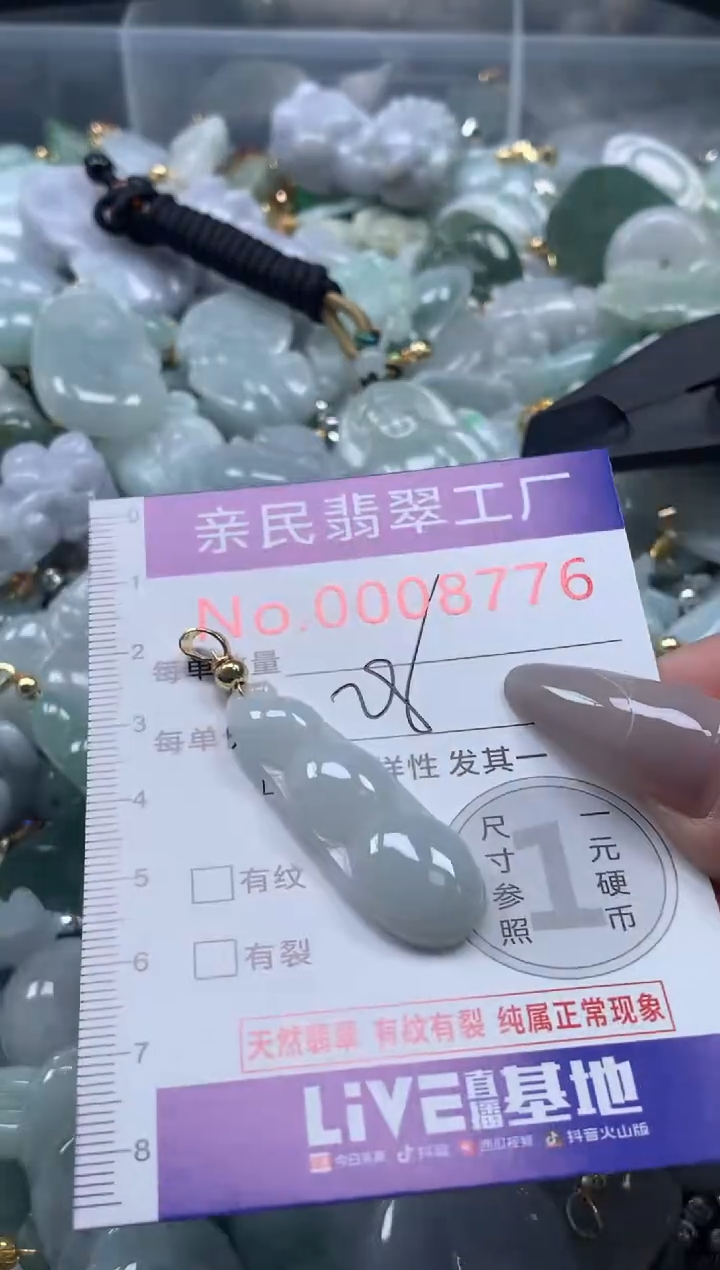 颈饰未镶嵌翡翠8776