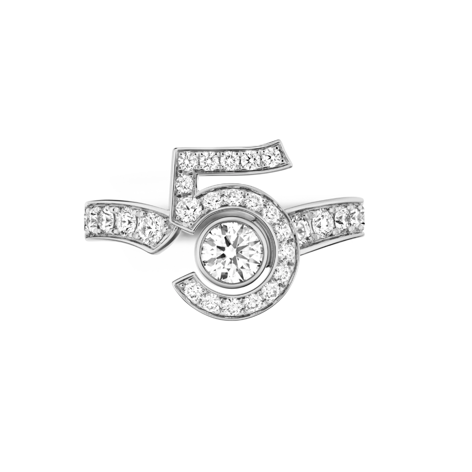 18K金钻石5号戒指 CZ (定制品质48小时鉴赏期)