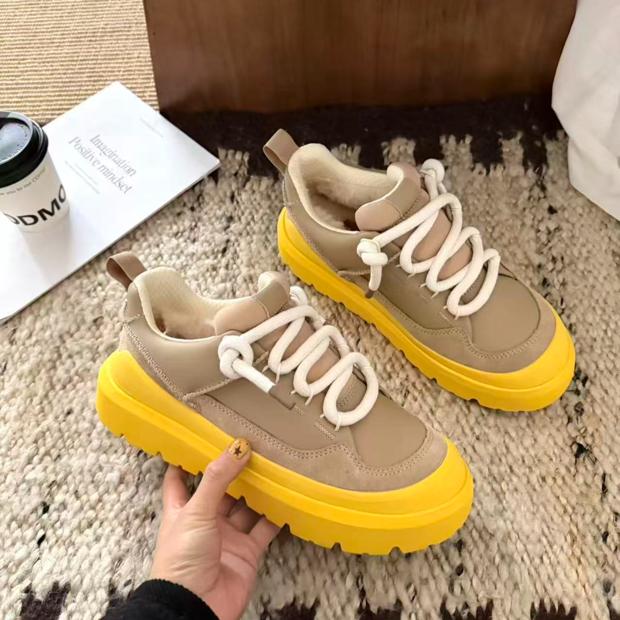 经典在造-羊皮毛一体雪地靴-CJP