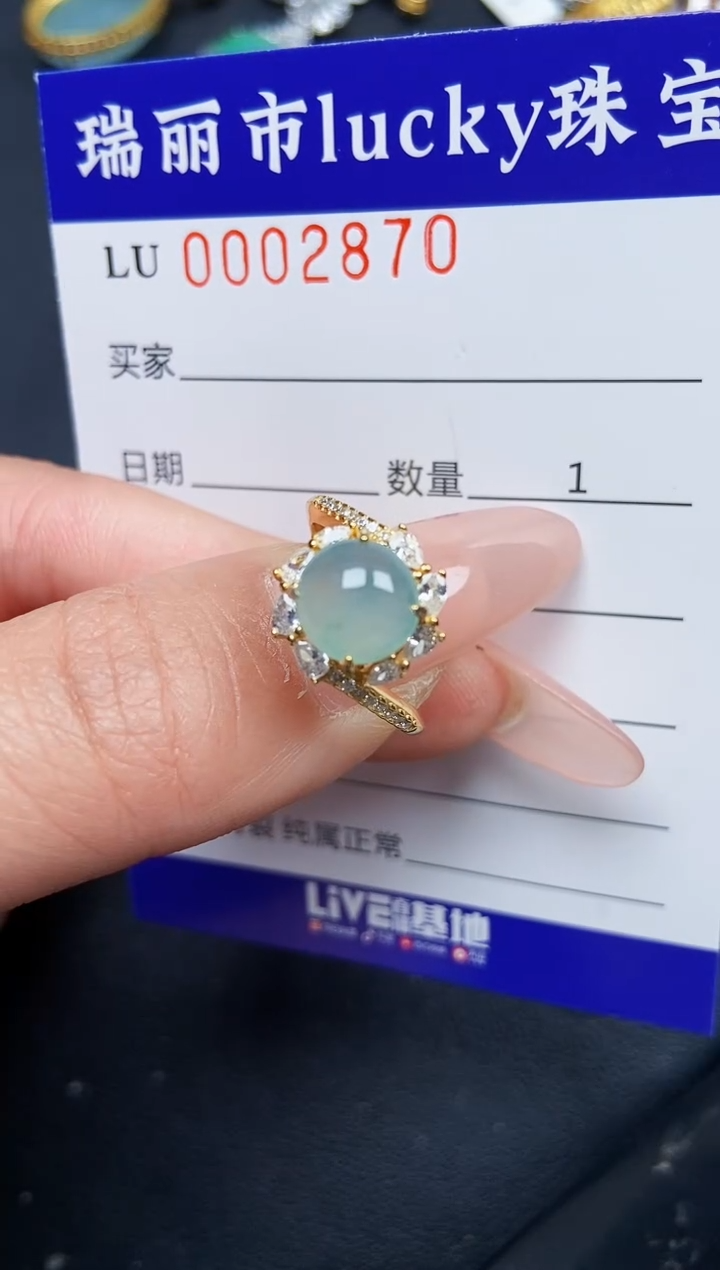 【闪购商品】翡翠颈饰银S925镶嵌2870