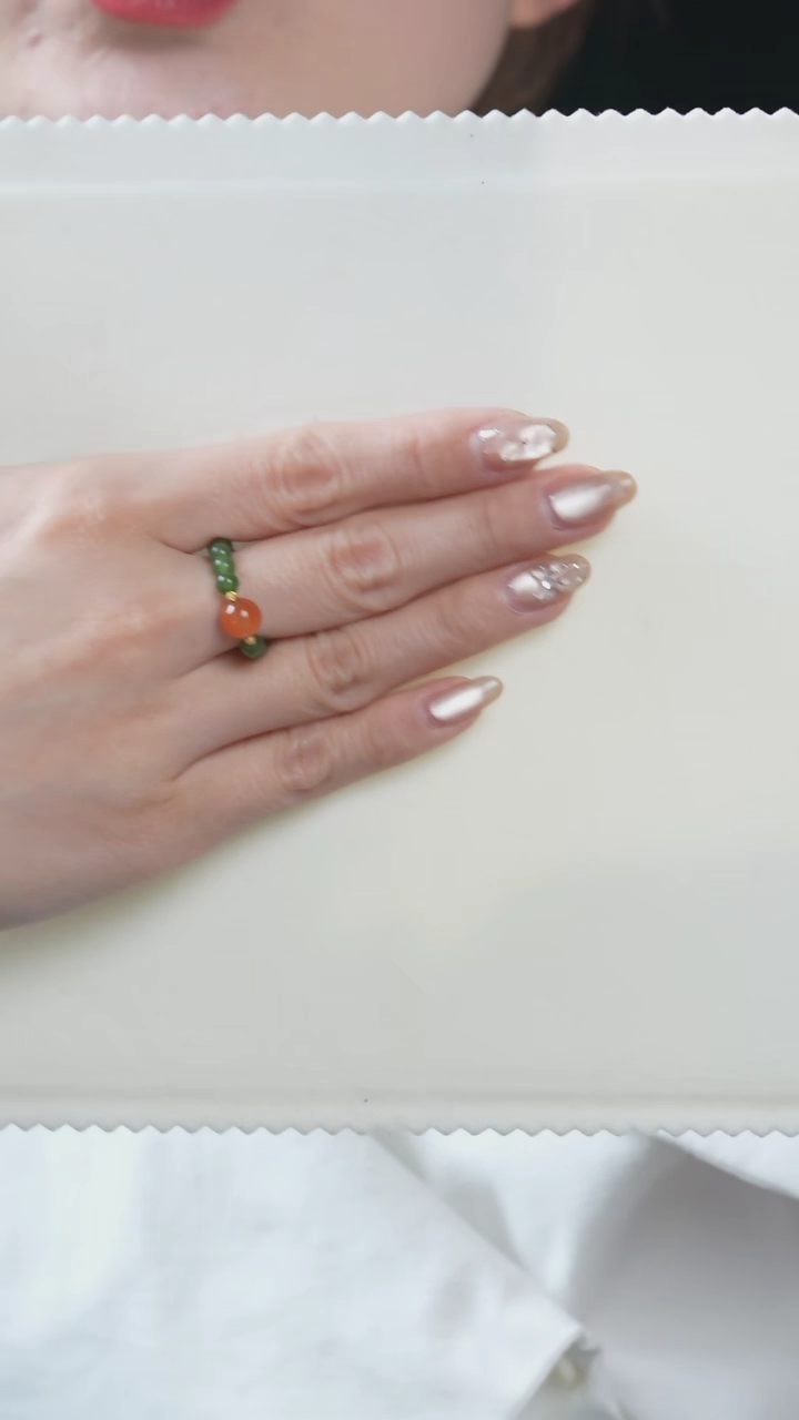 【闪购商品】和田玉戒圈未镶嵌JQ01和田玉碧玉戒圈