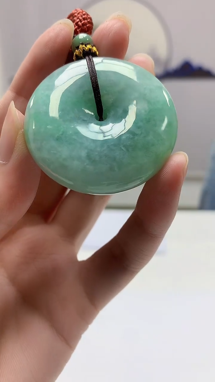 【闪购商品】定制翡翠未镶嵌4902zm-毛货挂件扣子31