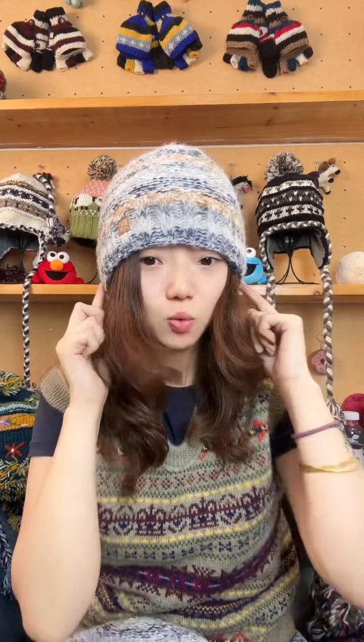 羊毛百分百纯手工帽子马海毛