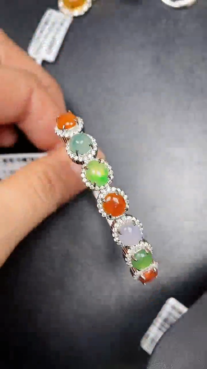 银S925镶嵌戒指翡翠3080