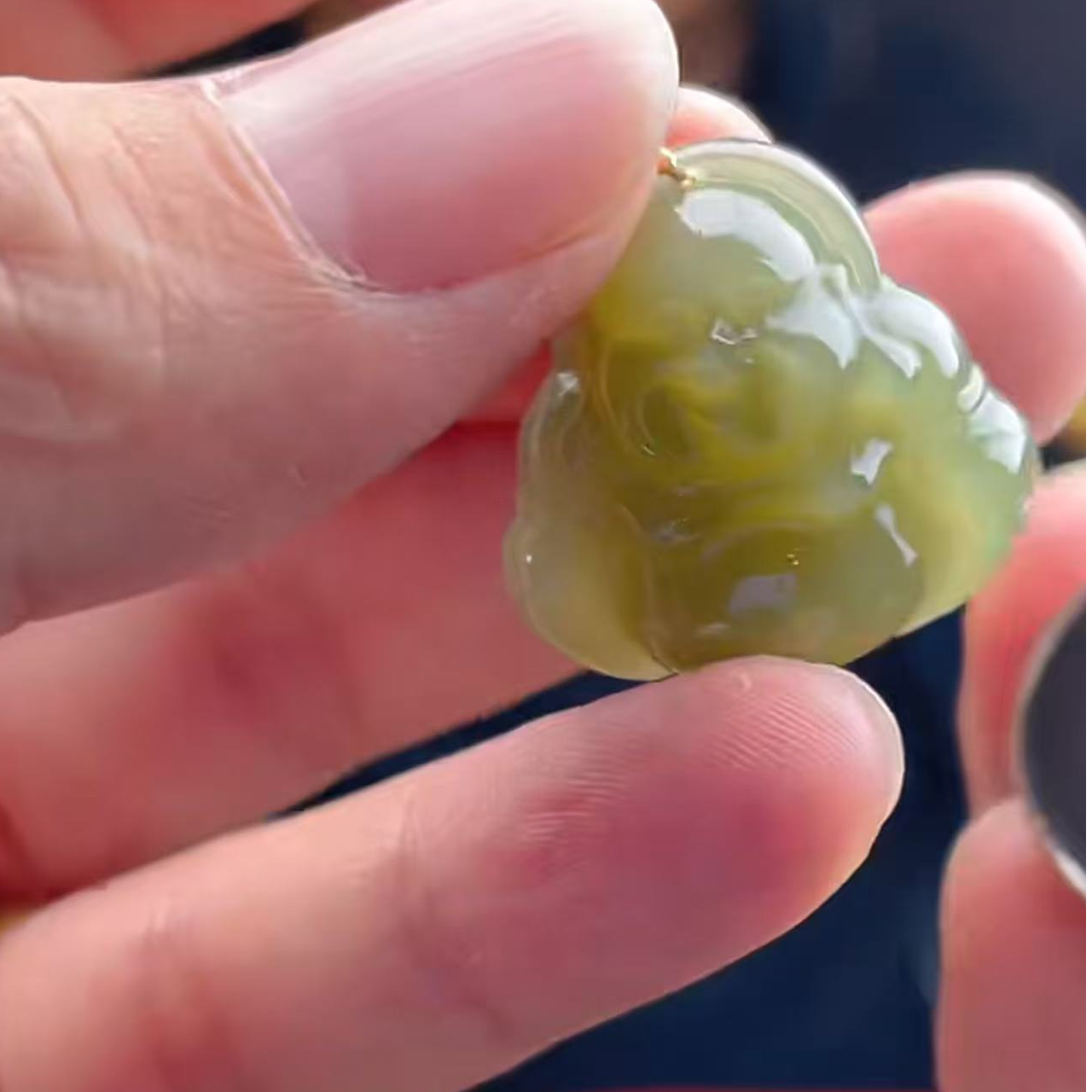 【玉经纶】180498/HQ4-和田玉吊坠-多样性发其一