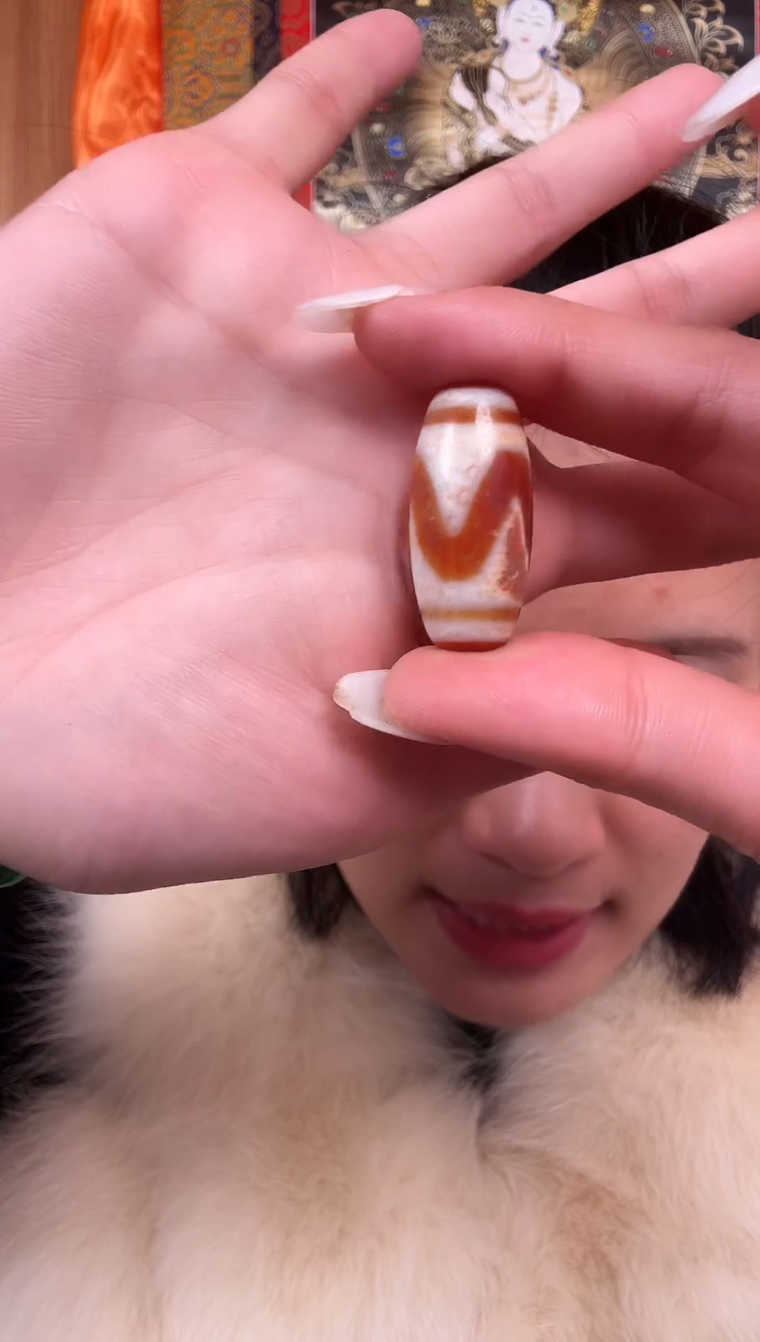 铁合金花岗石藏式风格珠串