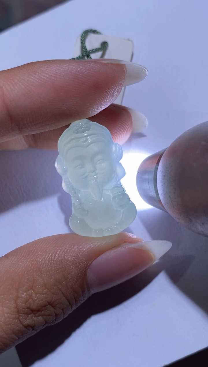 【闪购商品】翡翠颈饰未镶嵌赵公明宝宝佛