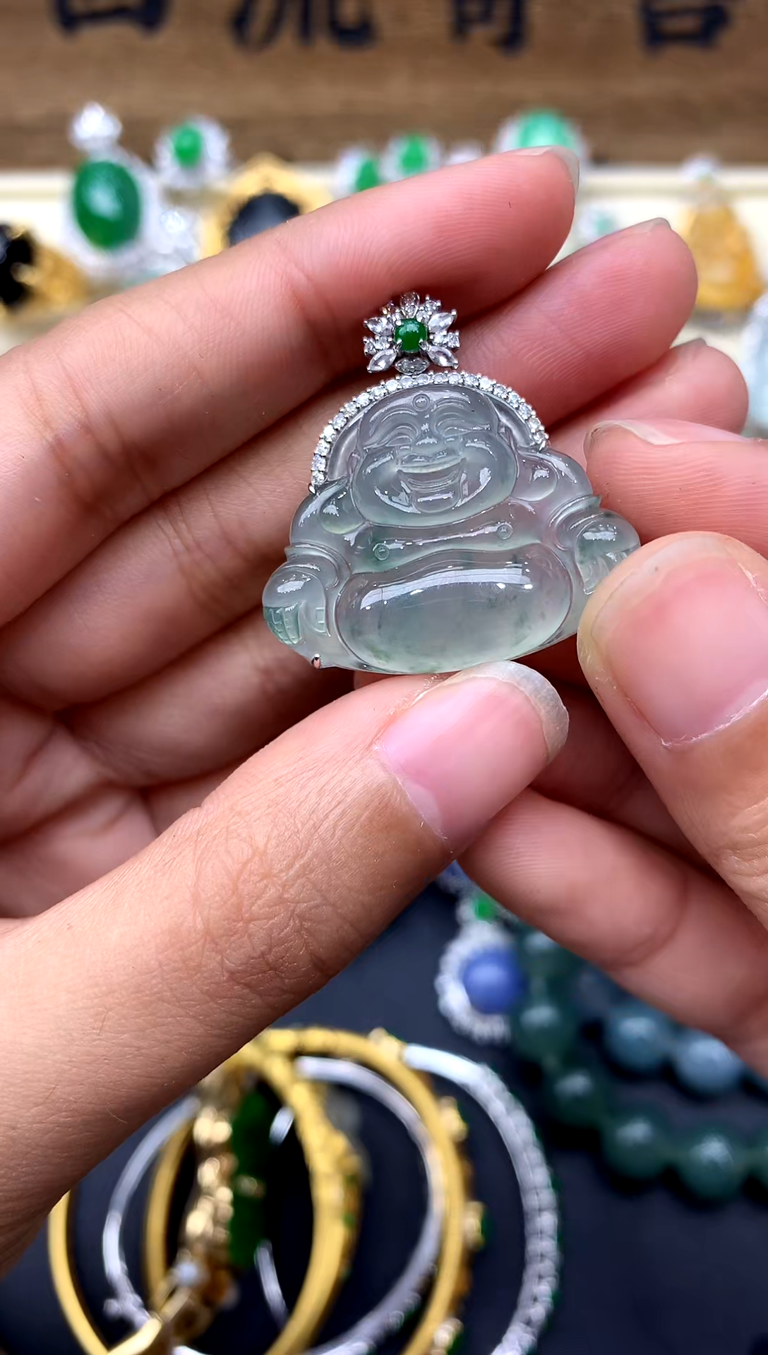 【闪购商品】翡翠颈饰18K金镶嵌324-中国好珍宝