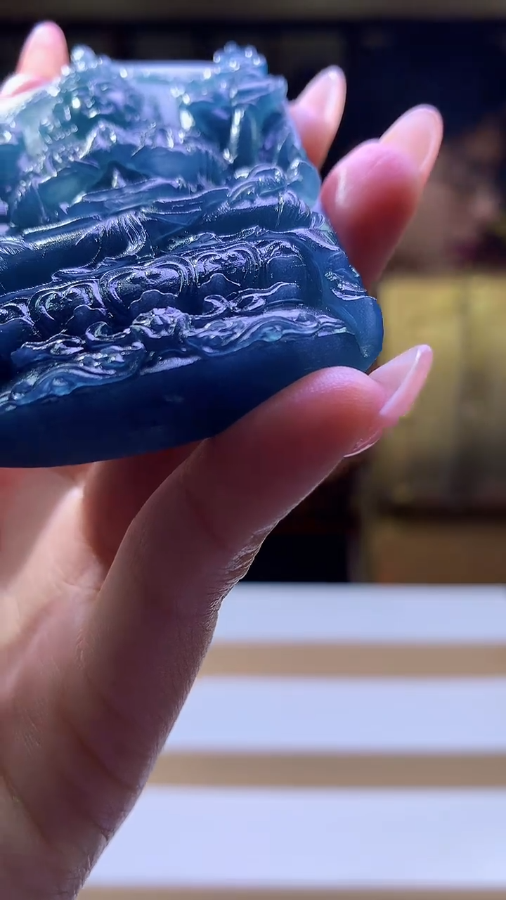 【闪购商品】定制翡翠未镶嵌8003jj-毛货挂件94