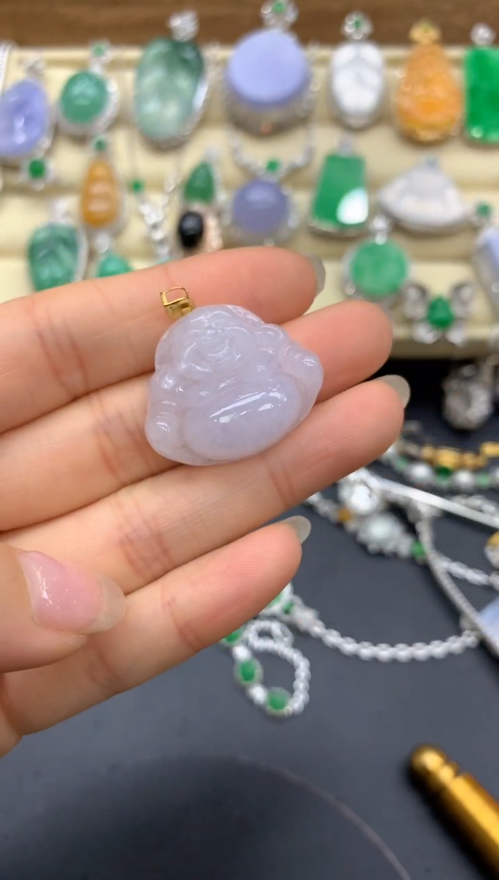 【闪购商品】翡翠颈饰18K金镶嵌240-中国好珍宝1