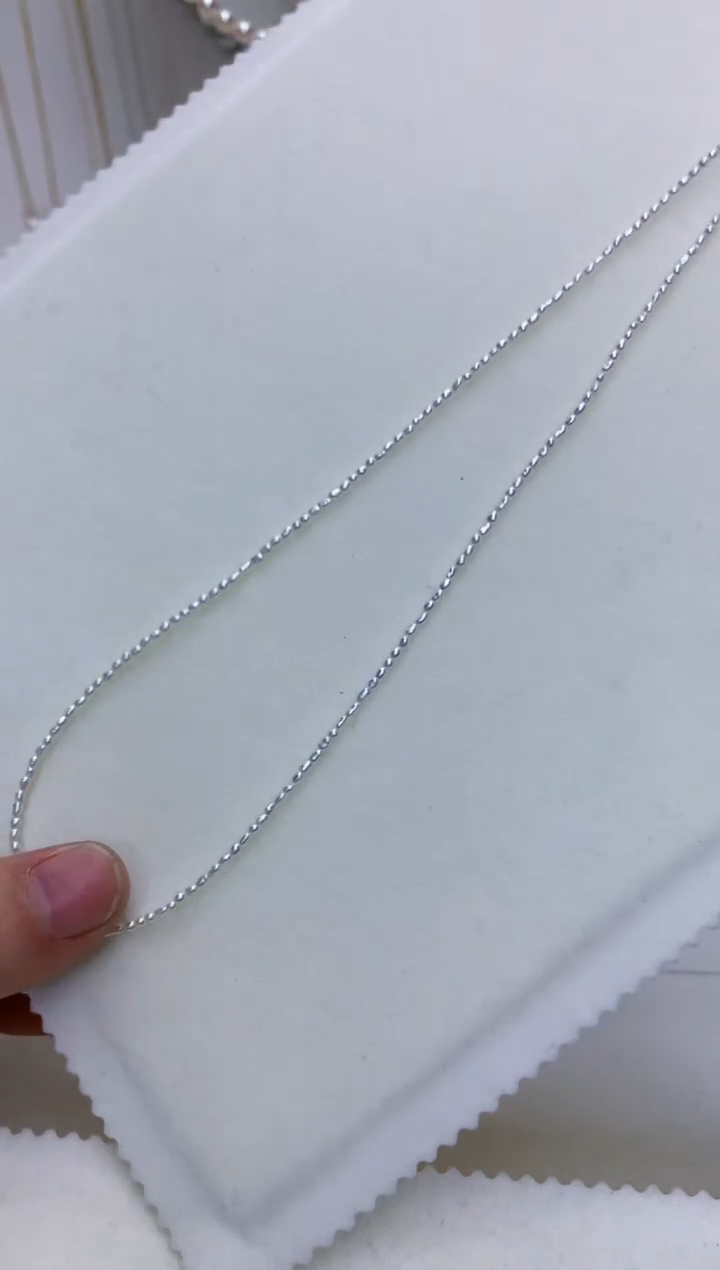 【闪购商品】海水珍珠饰品18K金镶嵌1.5-2keshi小米链·米粒型