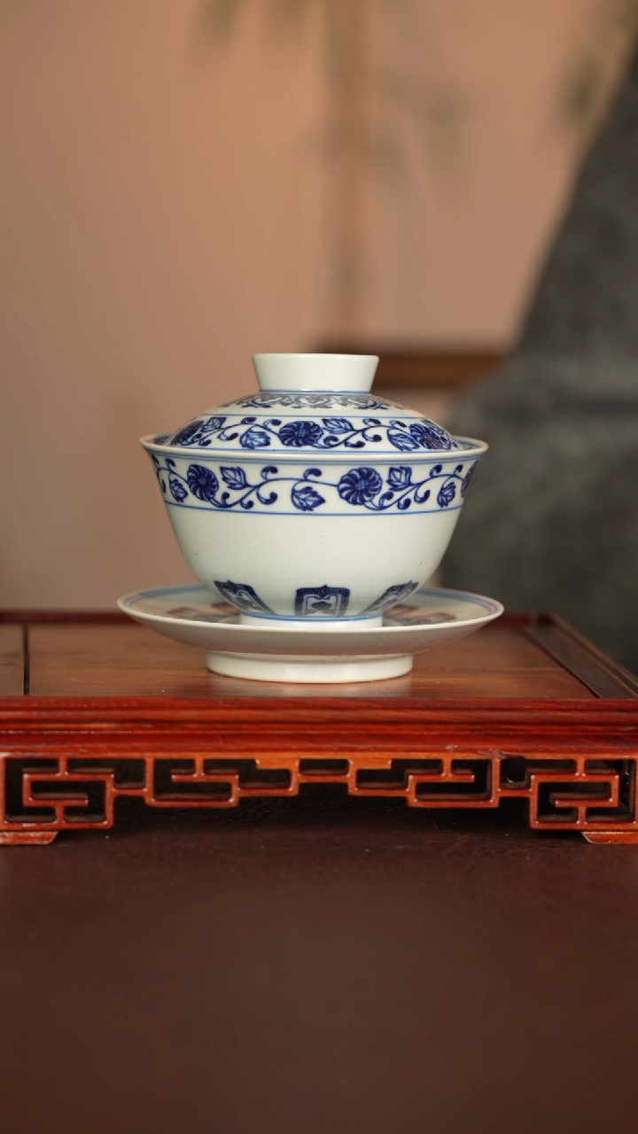 【闪购商品】盖碗景德镇手工手绘陶瓷