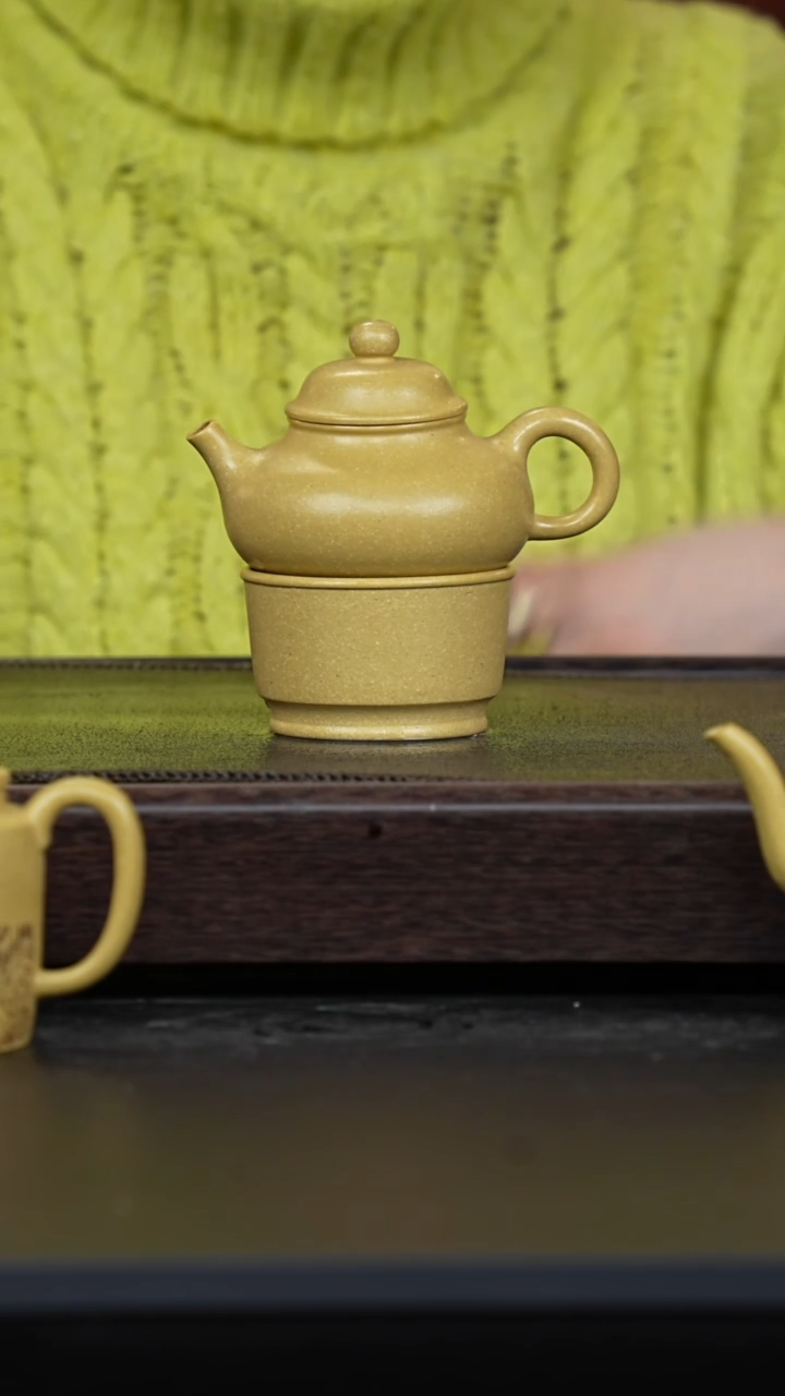 【闪购商品】紫砂茶壶本绿容天一壶一杯