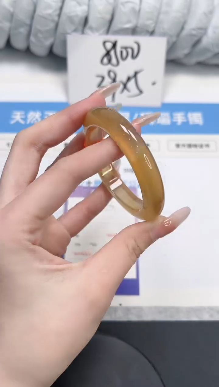 石英质玉未镶嵌手镯273-51.1香槟