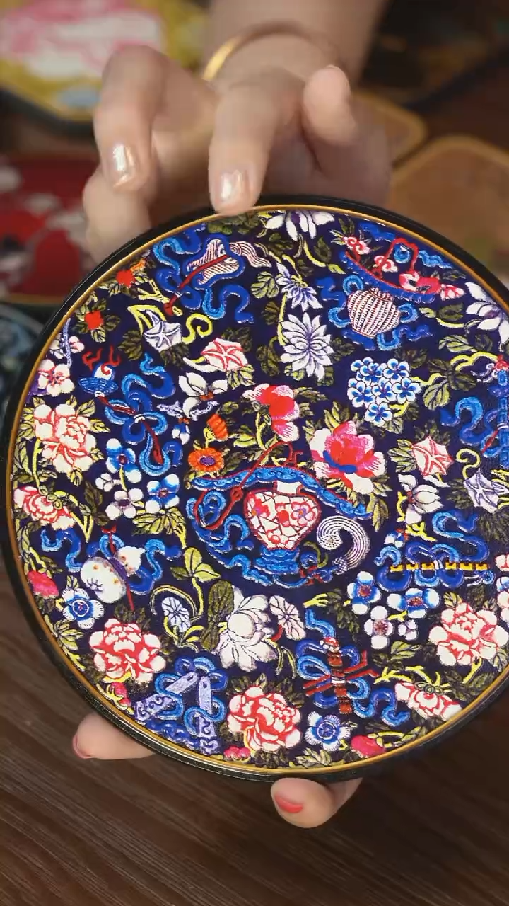 壹藏贰宝暗八仙大垫子一片