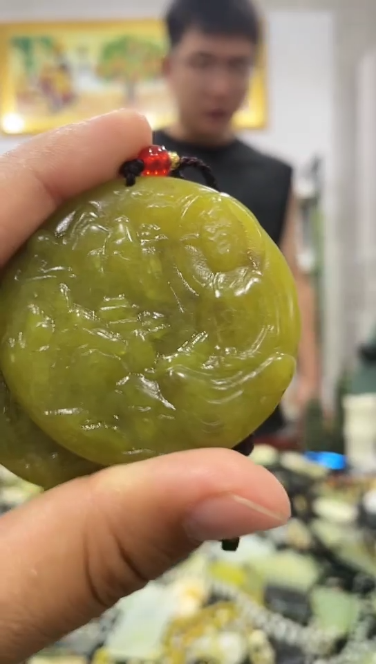 岫玉未镶嵌挂件多样性发货其中发一件