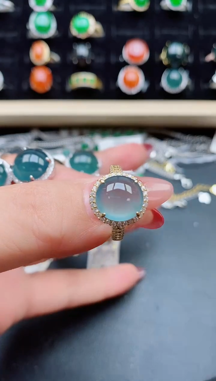 【闪购商品】翡翠戒指银S925镶嵌2321321