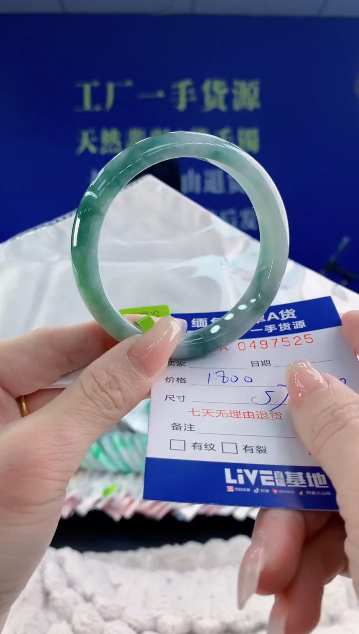 【闪购商品】翡翠手镯未镶嵌25天然A货翡翠