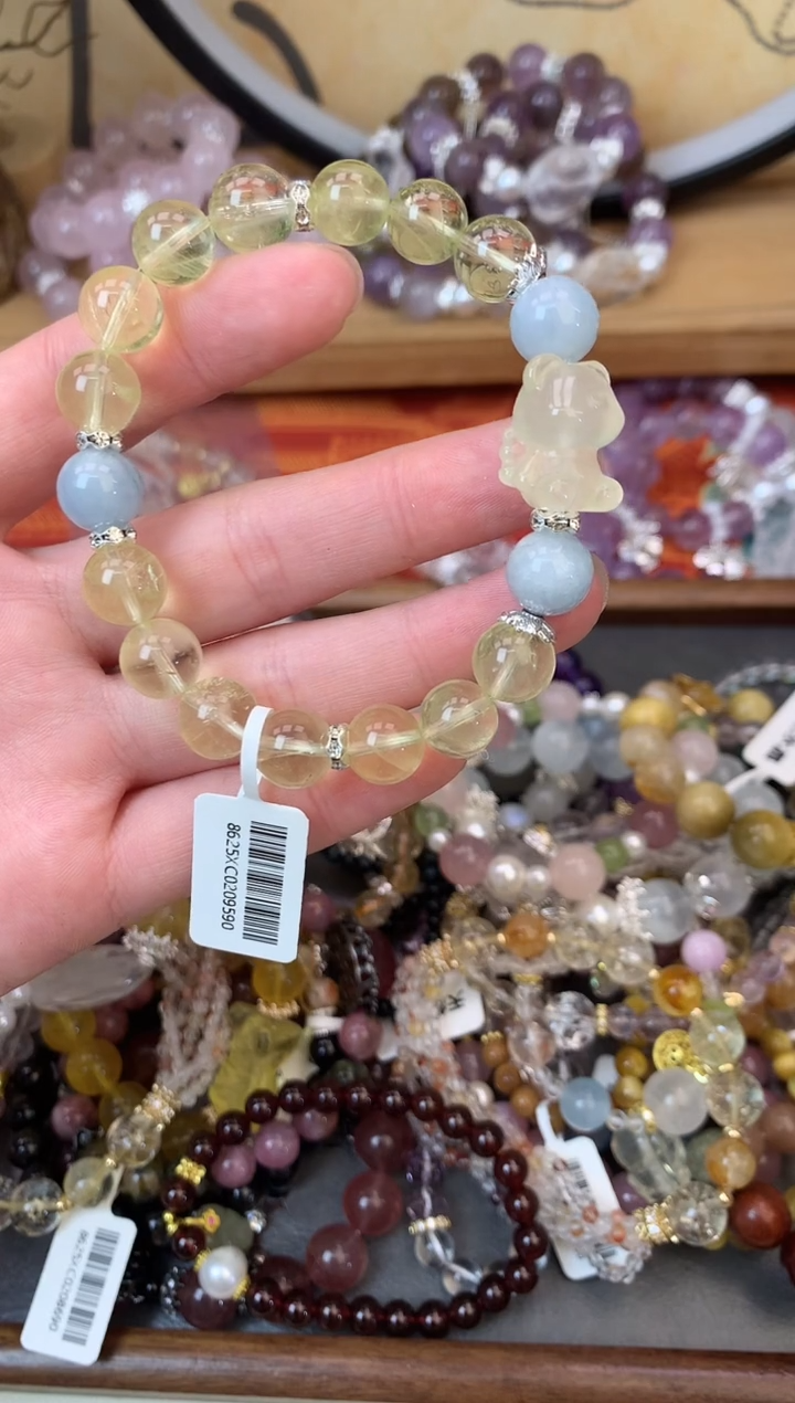 【闪购商品】黄晶手链未镶嵌263手串