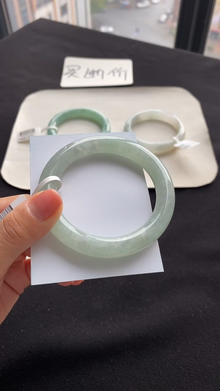 【闪购商品】翡翠手镯（圆镯）未镶嵌54圆条--不退不换