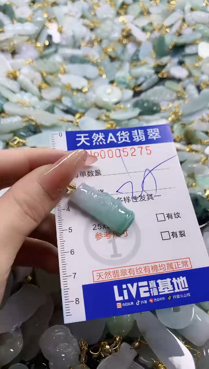 颈饰未镶嵌翡翠天然A货翡翠