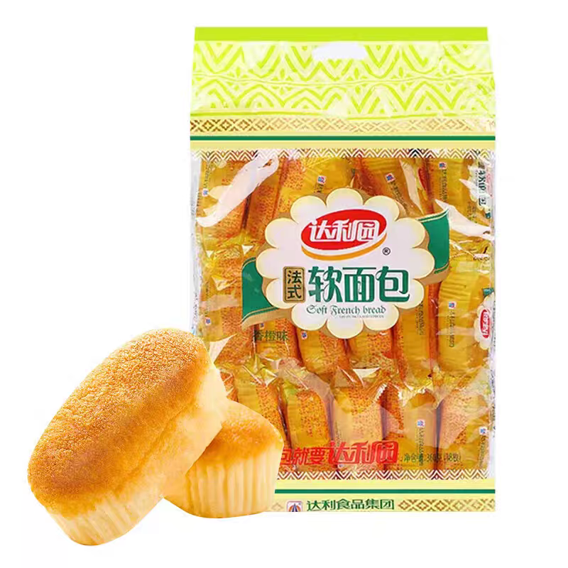 达利园法式软面包香橙味360g