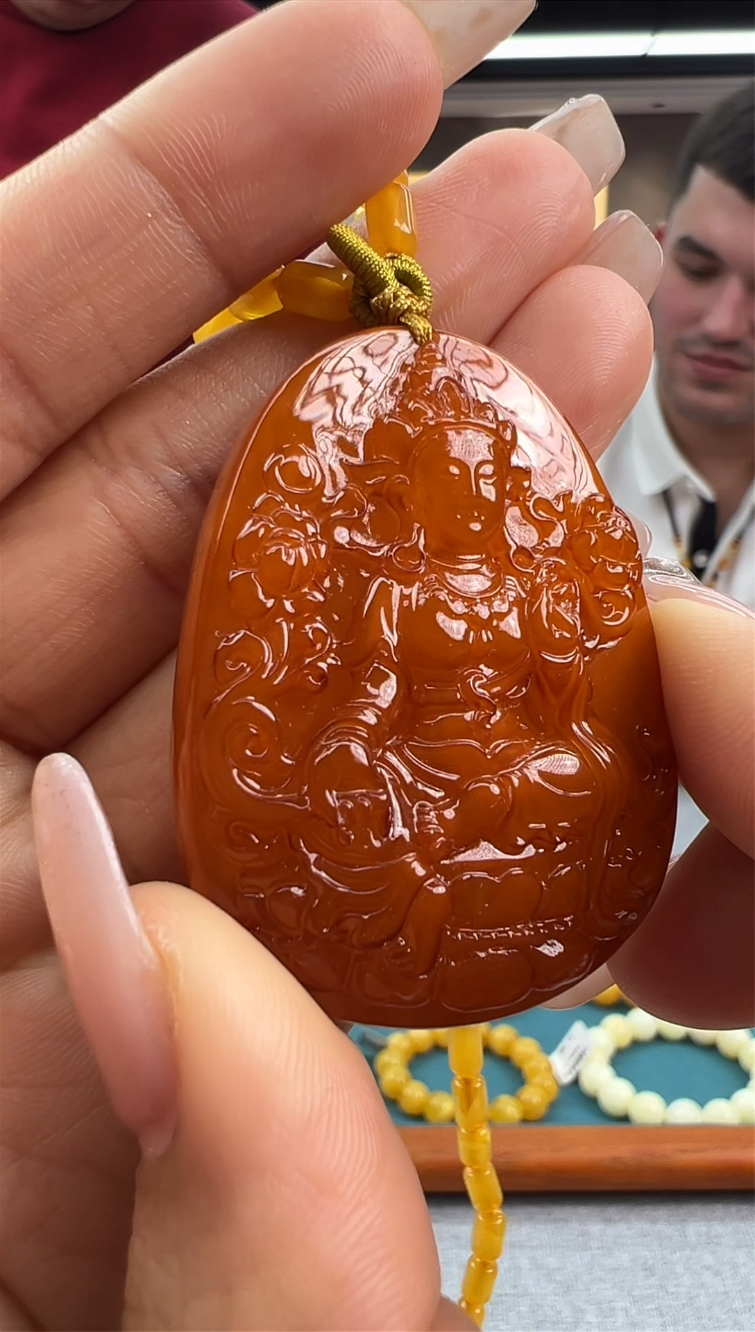 【闪购商品】琥珀颈饰未镶嵌17秒拍号