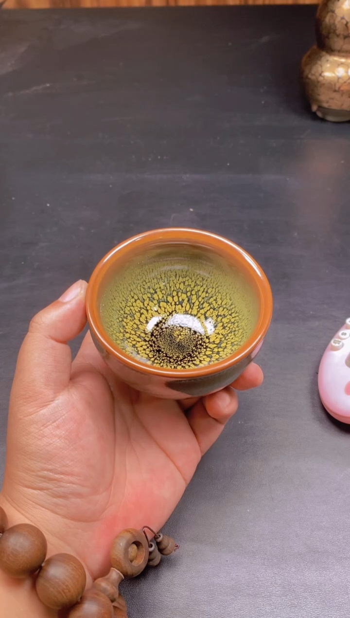 茶盏绿鹧鸪 将军精美主人杯