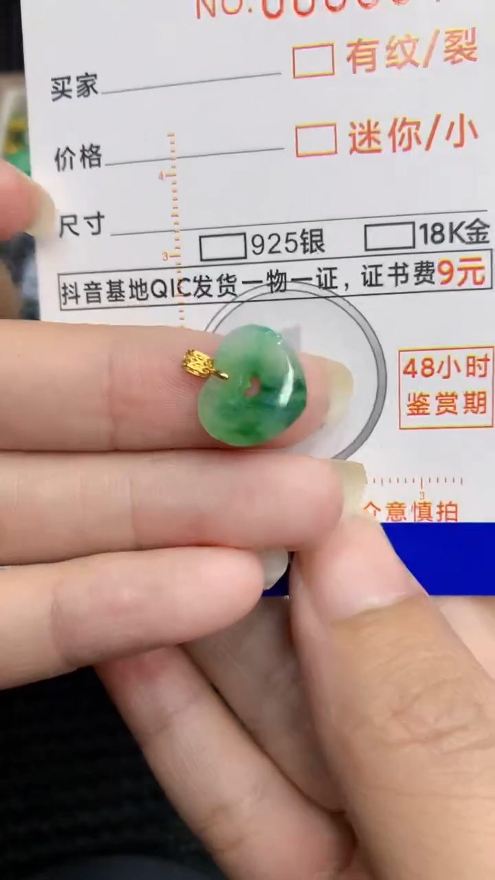 【闪购商品】翡翠颈饰18K金镶嵌            8