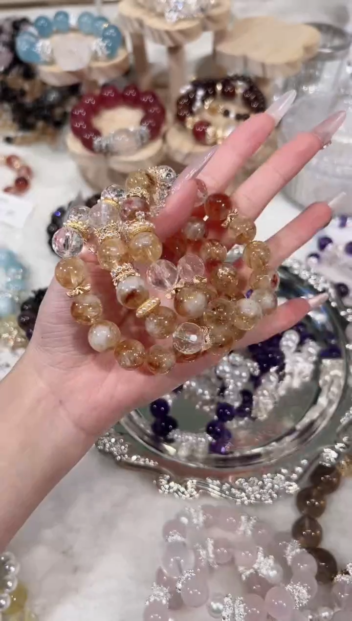 【闪购商品】水晶手链未镶嵌天然水晶默认微瑕 多样性发货发其一