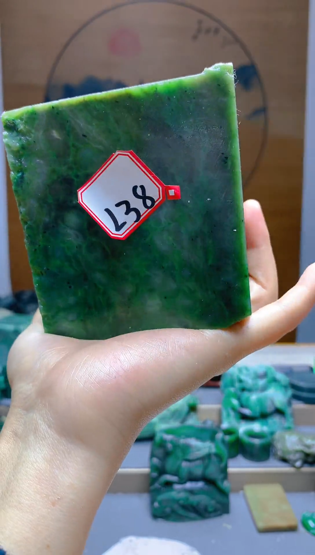 【闪购商品】和田玉（碧玉）珠宝半成品未镶嵌1