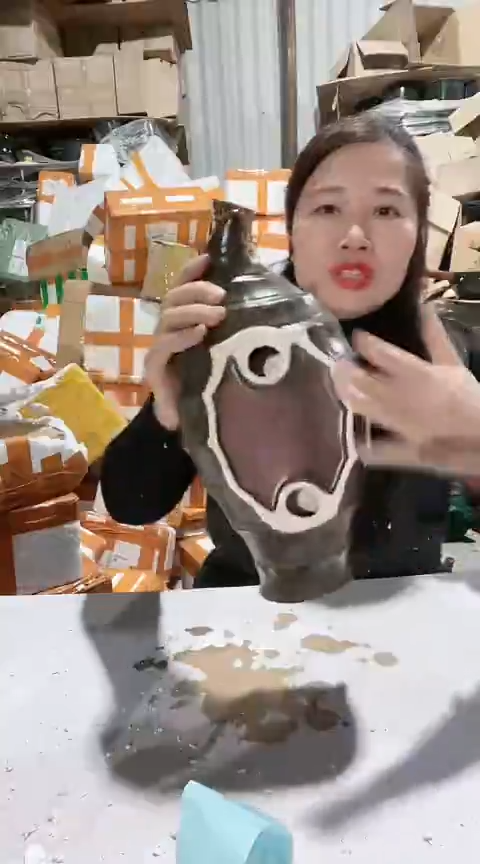【闪购商品】789瑕疵咖色盘子，，