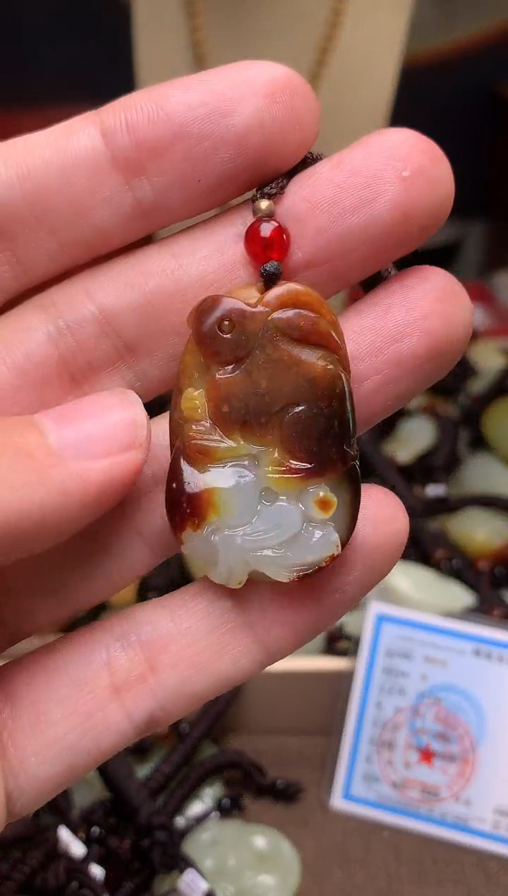 颈饰未镶嵌和田玉新疆料青海料清水和田玉吊坠