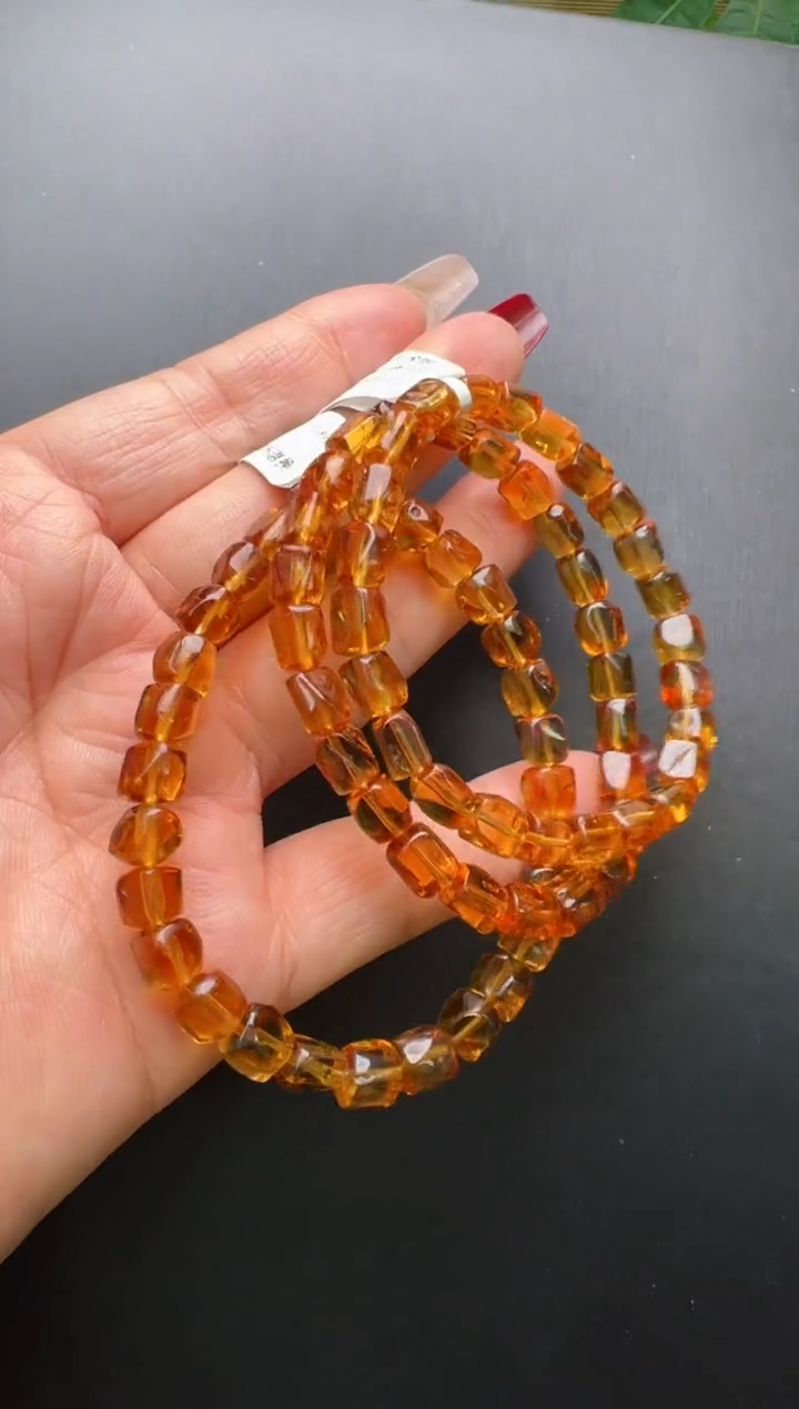 【闪购商品】水晶手串未镶嵌黄水晶方糖手串多样性发一JP38007