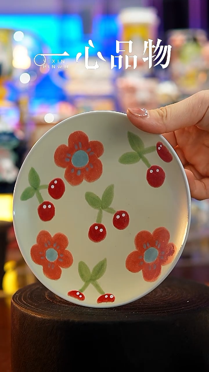 杯子瓷147-7景德镇手工手绘杯子摆件