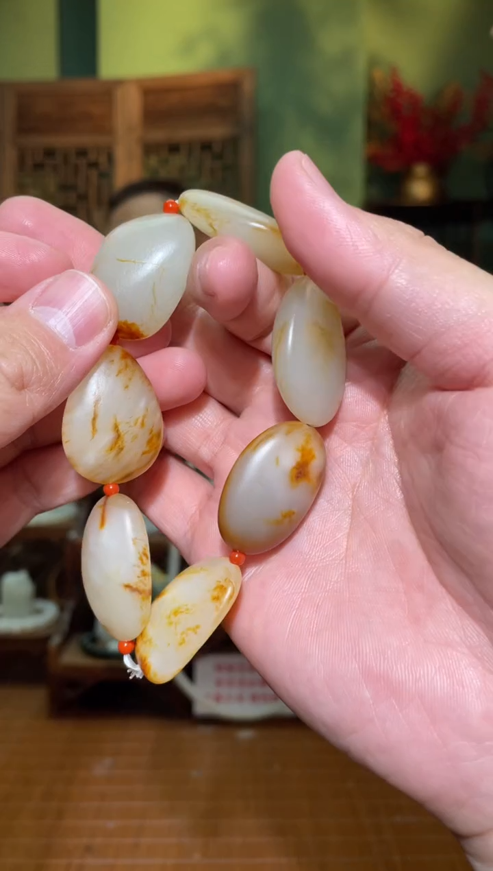 【闪购商品】和田玉手串未镶嵌原石手串80g