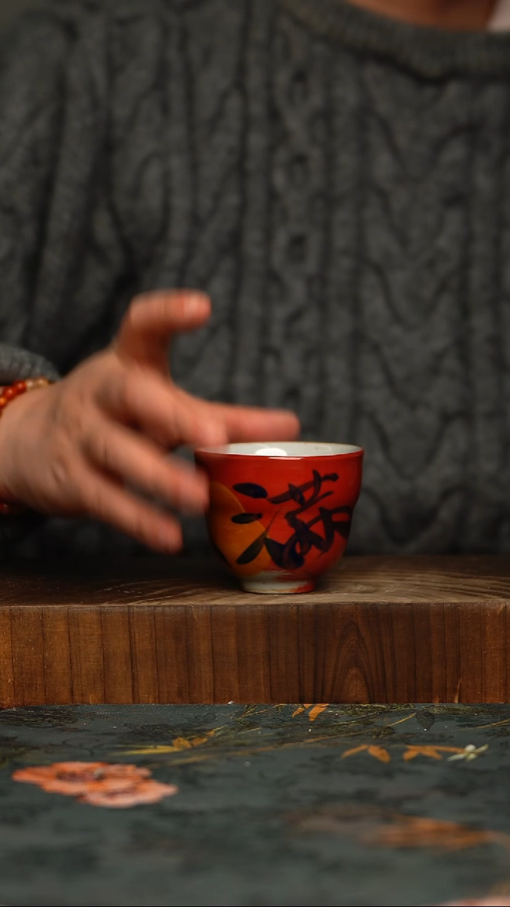 瓷片釉下彩手工手绘同款