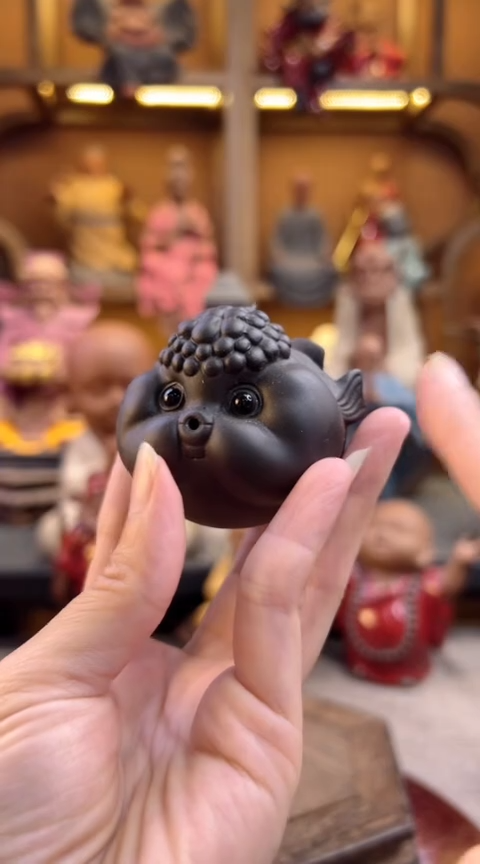 紫砂茶宠器闵茶宠摆件
