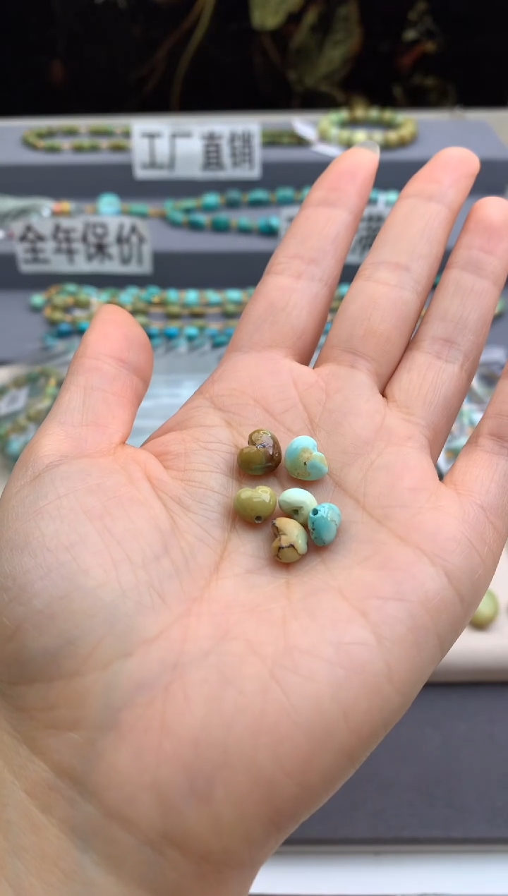 未镶嵌绿松石单珠（定制茜.Z33