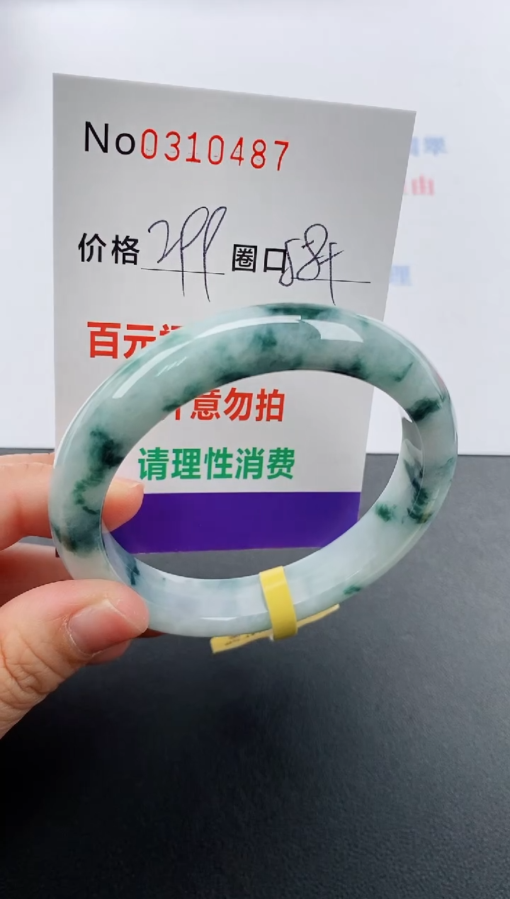 【闪购商品】翡翠手镯未镶嵌天然A货翡翠0310487
