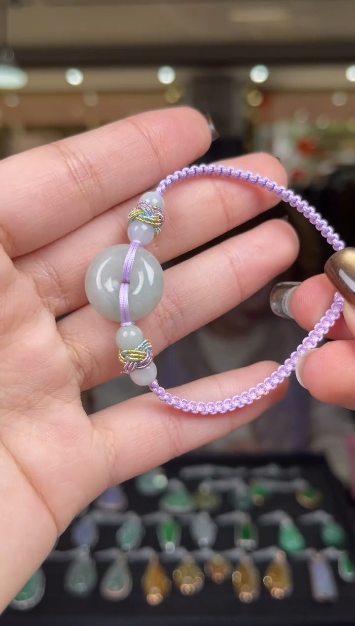 未镶嵌手绳翡翠11号 不退换