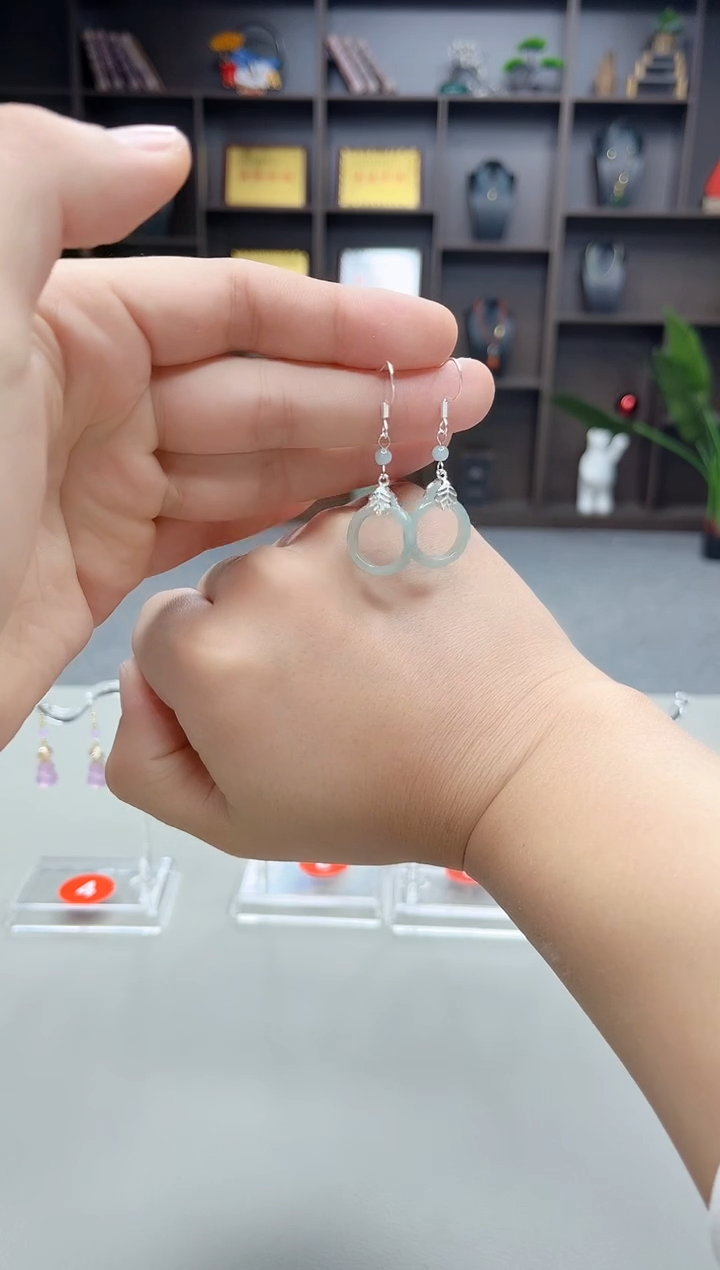 未镶嵌翡翠耳饰X39